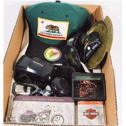 BOX W/NEW BASEBALL CAP, OLYMPUS