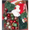 Image 1 : BOX OF CHRISTMAS ITEMS INCL. TREE