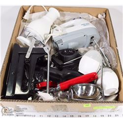 BOX W/BAKING ITEMS INCL. ELECTRIC
