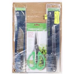 2 NEW JA HENCKELS KNIVES & FARBERWARE KITCHEN