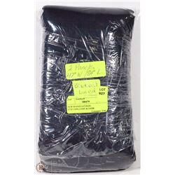 NEW MAINSTAYS ROD CURTAINS,LIGHT & DARK BLUE,BLACK