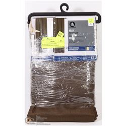NEW HOMETRENDS ROD CURTAINS,BROWN,2 PANELS