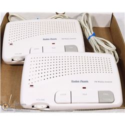 SET OF RADIO SHACK FM WIRELESS INTERCOM SYSTEMS