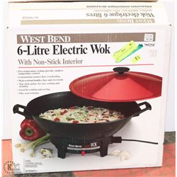 6 LITRE ELECTRIC WOK   NEW IN BOX