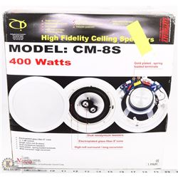 2 EARTHQUAKE CM-8'S DUAL TWEETER CEILING SPEAKERS