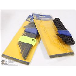 TWO POWERFIST 7 PC METRIC BALL AND HEX KEY WRENCH
