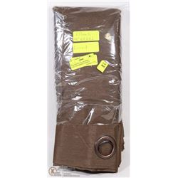 NEW MAINSTAYS GROMMET CURTAINS,BROWN,2 PANELS
