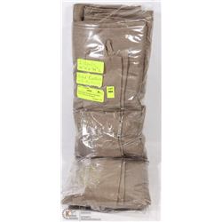 NEW MAINSTAYS ROD CURTAINS ,TAN,2PANELS & TIE BACK