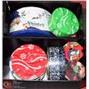 Image 1 : BOX OF ASSORTED CHRISTMAS TINS