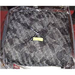 SMALL BLACK DOG BED.