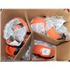 Image 1 : LOT OF 8 ORANGE HARD HATS