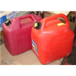 PAIR OF GAS JERRY CANS,