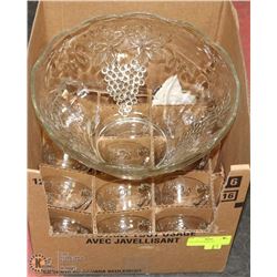 14 PC PUNCH BOWL SET.