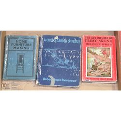 LOT OF 3 ANTIQUE BOOKS.