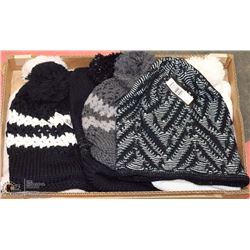 FLAT 0F 6 NEW KNIT TOQUES