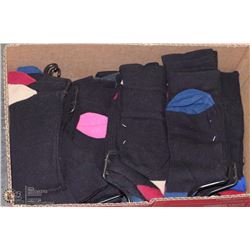FLAT OF ASSORTED NEW SOCKS (MANY 3 PACKS)