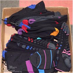 FLAT OF ASSORTED NEW SOCKS (MANY 3 PACKS)