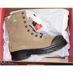 STEEL TOE RUBBER SOLE HALF CALF SIZE 8.5