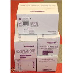 5 CASES OF MULTI SEED CRACKERS