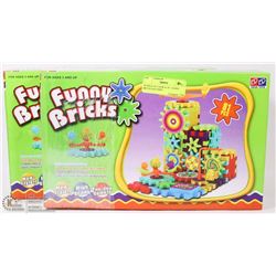 BUNDLE OF 2 NEW 81 PC  FUNNY BRICKS,BATTERY