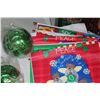 Image 2 : BOX OF LARGE CHRISTMAS TREE ORNAMENTS