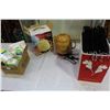 Image 1 : LOT OF LOTION HERBAL TEAPOT AND COAT HANGERS