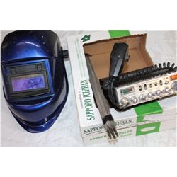 WELDING MASK AND WELDING RODS AND CB RADIO