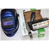Image 1 : WELDING MASK AND WELDING RODS AND CB RADIO