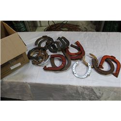 BOX OF VINTAGE HORSESHOES