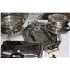 Image 2 : BOX OF METALWARE AND BOX OF BEER BOTTLES