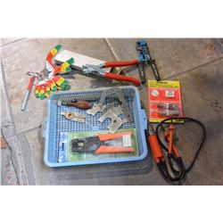 ELECTRICAL TESTOR AND CRIMPER AND TOOLS