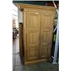 Image 1 : MODERN OAK TWO DOOR ARMOIRE