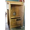 Image 2 : MODERN OAK TWO DOOR ARMOIRE