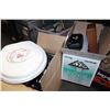 Image 1 : TWO BOXES OF ESTATE GOODS TOASTER AND PANS