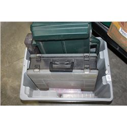 TOTE OF TACKLE BOXES