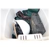 Image 3 : TWO TOTES OF TOOLS AND HARDWARE AND FISHING ROD SLEEVES
