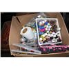 Image 2 : LARGE BOX OF PAINTS AND CRAFT SUPPLIES AND MARKERS