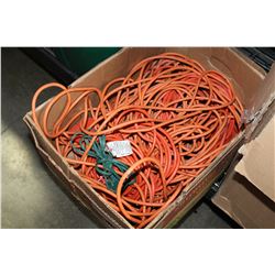 BOX OF EXTENSION CORDS