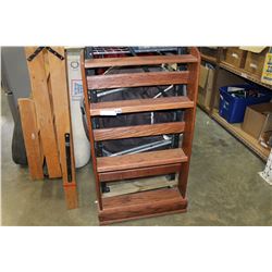 OAK VIDEO SHELF