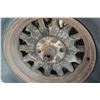 Image 2 : VINTAGE WOOD SPOKE WHEEL AND TWO ROUND WOOD BARRELL TOPS