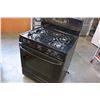 Image 1 : BLACK GE GAS RANGE, WORKING