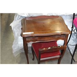 SMALL TELEPHONE DESK AND STOOL