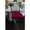 Image 1 : TALL BLACK IRON BAR STOOL