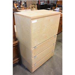 MAPLE 3 DRAWER DROPFRONT DESK