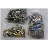 Image 1 : TWO SMALL BAGS OF JEWELLRY AND BAG OF MENS CUFFLINKS AND PINS