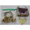 Image 1 : BUTTERFLY NECKLACES 2 SNAKE BRACELETS GOLD TONE NECKLACE
