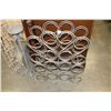 Image 1 : CHROME WINE RACK AND CANDLESTAND