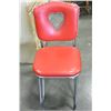 Image 2 : RETRO RED LEATHER CHAIR