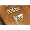 Image 3 : LIVE PEACE JOY AND RELAX WALL SIGNS