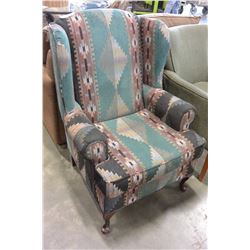 ABSTRACT WING BACK CHAIR